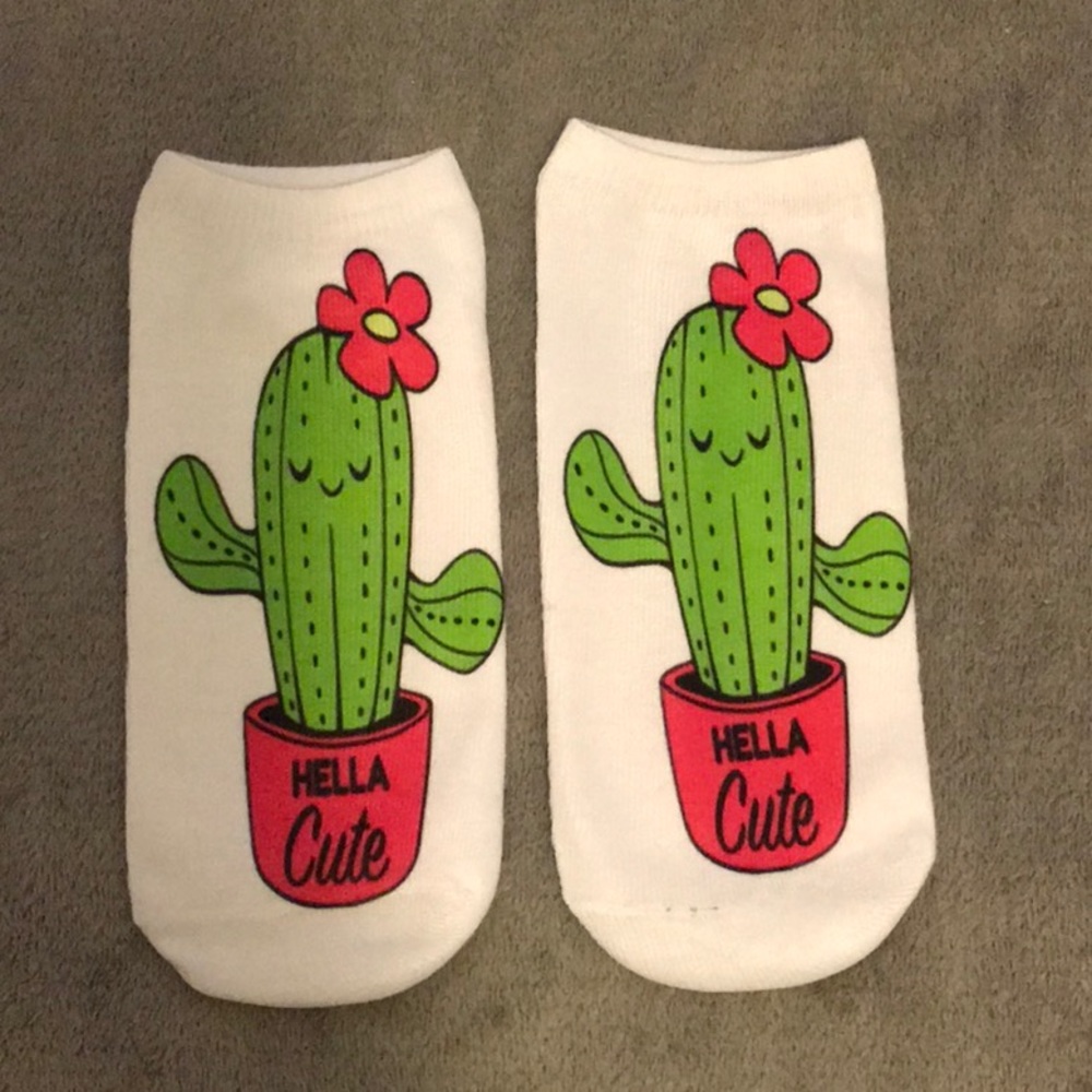 Hella Cute Cactus Ankle Socks